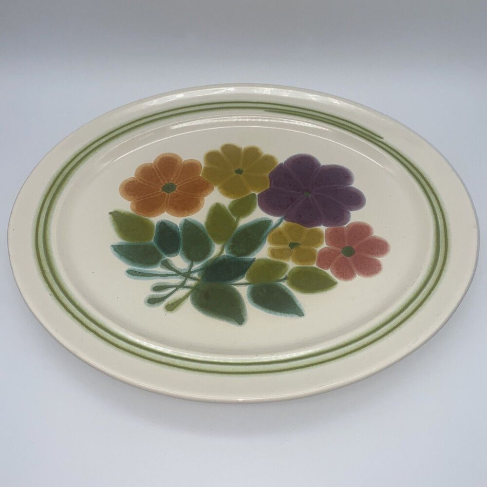 VINTAGE FRANSCISCAN FLORAL Chop PLATTER PLATE